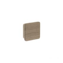 Poignée Carré chêne laqué + vis - 60mm x 20mm - Centrale Brico