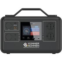 Könner&söhnen - Centrale électrique portable ks 1200PS 1200 w / 2400 w, 1030 Wh, 23 Ah