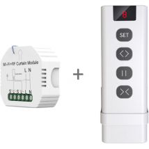 Centralina universale per tapparelle serrande tende a motore EGO108 comandabile da app e telecomando Wi-Fi + radio Centralina + telecomando MULTI9PP