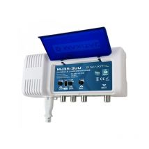 Centralino a Larga Banda autoalimentato con 3 ingressi (biii, uhf, uhf)