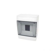 Centralino da parete 4 moduli bianco con portello fumè 140x180x100mm IP40 Faeg FG14404B