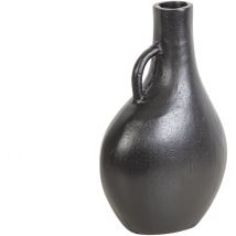 Vase à poignée en aluminium noir