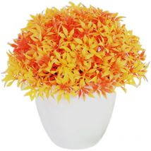 Centre de table artificiel en pot, mini arbustes topiaires décoratifs en pot pour décoration de bureau, maison et intérieur