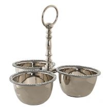 Centre de table de table dkd home decor 24 x 24 x 18 cm chromé