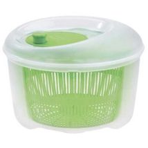 Centrifugadora para ensalada de rúcula verde – Cuerpo de plástico – Cesto interior removible, color verde