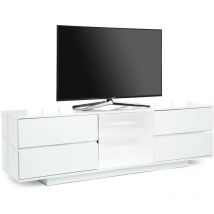 Centurion Supports - avitus ultra White BeamThru Gloss Finish with 4-White Drawers & White Door 32-65 Flat Screen tv Cabinet