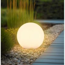 Lampada led solare bolla d300xh280 mm 0.70w - rgb+3000k luce calda bll-043000 - Century