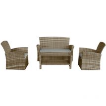 Century - Salon de jardin - Canapé + 2 fauteuils + table basse