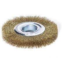 Lessmann - Cepillo circular alambre latonado ondulado 365762 Lessmann