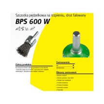 Bricoline - Cepillo de alambre corrugado, AW-Tools, modelo BPS600W, para mecanizado preciso y desbarbado ligero de tubos y agujeros, 12 mm, alta