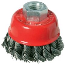 Cepillo de vaso de acero trenzado 100 mm