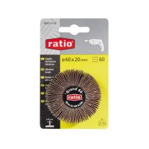 Cepillo láminas con eje. Ratio 40 x 15 mm / 60.