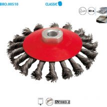 Cepillo de copa alambre de acero trenzado para metal Classic ø 100 Alambre 0,50 Caja de 1
