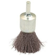 Leman - Cepillo sobre varilla de alambre de acero ondulado para decapar madera dura/metal - d. 25 mm - q. 6 x 17 mm - alambre 0.30 320.025A