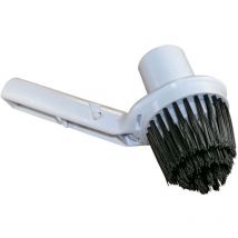 Cepillo para esquinas de piscina – Polipropileno blanco y negro – Conexión a manguera – Limpieza eficaz