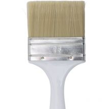 Pincel plano con mango de abs blanco Savy 80 mm