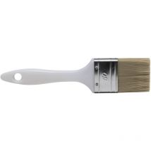 Pincel plano con mango de abs blanco Savy 50 mm