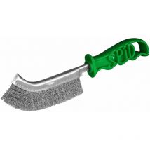 Spid - Cepillo convexo alambres de acero inoxidable de 245 mm