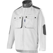 Blouson manches amovibles craft paint blanc/gris convoy xl