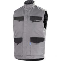 Gilet matelasse facity gris acier/noir 2XL
