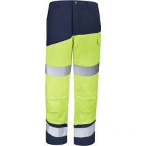 Pantalon poches genoux fluo safe xp jaune fluo/bleu marine xl - FR(52-54)