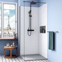 Ceramia - Piatto doccia Alda 90x90 cm in pietra sintetica resistente, grigio opaco (ALD15-9090G)