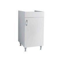 Alice Ceramica - Mobile Con Lavatoio Laundry 50x60 Cm Ad Un'anta Bianco Di