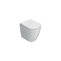 Ceramica Globo - Genesis Wc senza brida filomuro + coprivaso soft 50 cm [bianco opaco]