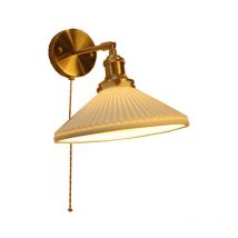 Galozzoit - Ceramics Shade Metal Wall Light-Lumière chaude led 12W