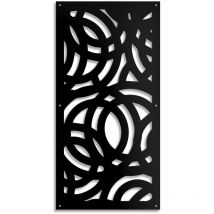 Signorbit - cerchi large - Pannello in pvc traforato da 10mm - Misura: 73x148 cm - Colore: nero