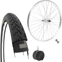 Cerchio Posteriore 28 x 1.75 Ruota Alluminio/Acciaio 1V + Copertone e Camera d’aria 700X35C x Bici CityBike Stradale Olandese