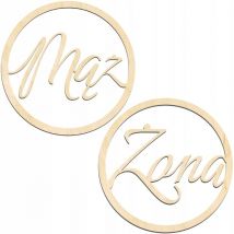 CERCLE DE DÉCORATIONS DE MARIAGE Mari et Femme