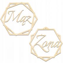 CERCLE DE DÉCORATIONS DE MARIAGE Mari et Femme ENSEMBLE 2 pcs 50 cm