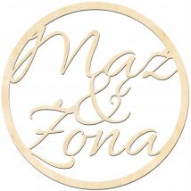 CERCLE INSCRIPTION décorations de mariage mari et femme