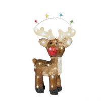 Cerf de Noël avec led pour extérieur