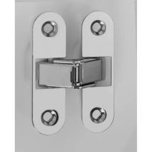 Cerniera invisibile CEAM – Acciaio nichelato-nylon – Montaggio semplice e veloce – Adatta per porte a destra e sinistra