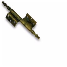 Cerniera per mobile in ferro con finitura ottone antico – 70mm x 140mm – Destra