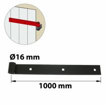 Cerniera in acciaio preverniciato, H.40 x L.1000 x P.26 mm Afbat