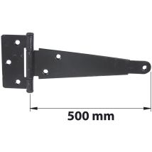Cerniera inglese con asse in composito l. 500 mm acciaio nero opaco afbat