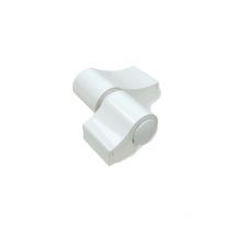 Fapim - Cerniera Loira + boccola a vite a strappo Bianco 9010 senza kit di fissaggio interasse 67 th.20 7010VI-32