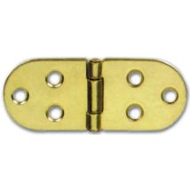 Cerniera mobili a biscotto ottone 80x30mm – 80 x 30 mm – Ottone lucido – Herrajes Alk
