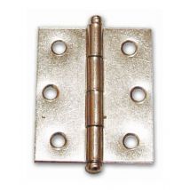 Cerniera Nichelata per Mobili con Perno Sfilabile 60X50 mm conf. 24 Pz