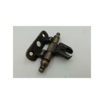 Cerniera per ante in battuta corta – Finitura: zama bronzata – Dimensioni: 46 x 14 x 14 mm