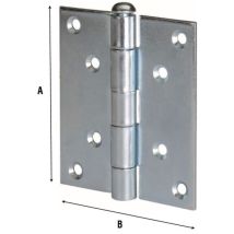 Cerniera perno sfilabile 76x76 mm – Acciaio zincato – Pacco da 10 pezzi