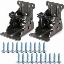 Niceone - Cerniera pieghevole autobloccante da 2 pezzi 90, staffa pieghevole, tavolo allungabile con bloccaggio Staffa per mensola pieghevole in