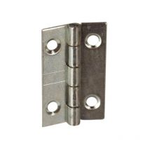 Cerniera rettangolare con fori da 2 mm, L22 H35 mm, 2 pezzi