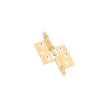 Cerniere Piane Canotto Liscio Ottone Lucido Mm.50X40 Destra