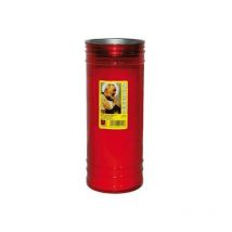 Cero Votivo Padre Pio Rosso Maxi 8X21