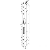 Cerradero acodado de seguridad 312 L.500mm S.3mm VA ma DIN L ASSA ABLOY