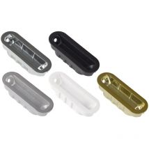 AGB - Cerradero Negro Para Magnetico Polaris - Recambio cerradero para picaportes y cerraduras magnéticas